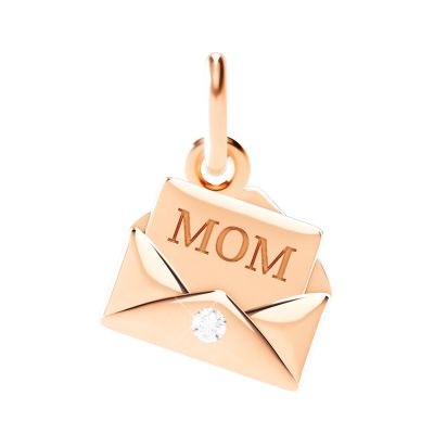 DoDo / Charms / ciondolo lettera / oro rosa 9 kt