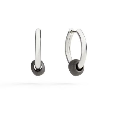 DoDo / Pepita / orecchini hoop / argento e titanio