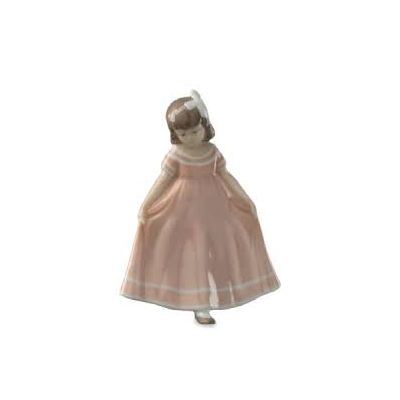 Royal Copenhagen Figurina / Ballerina mini rosa / porcellana