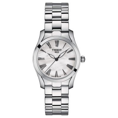 Tissot T-Wave / orologio donna / quadrante madreperla bianca / cassa e bracciale acciaio