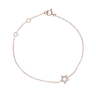 Crivelli / bracciale stellina / oro rosa e diamanti