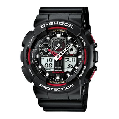 Casio G-Shock / orologio uomo / quadrante nero / cassa resina / cinturino gomma nera