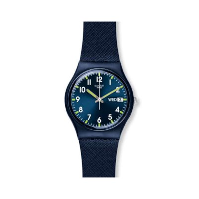 Swatch / Gent / Sir Blue / orologio unisex / quadrante blu / cassa plastica / cinturino silicone