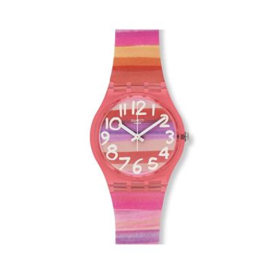 Swatch / Gent / Astilbe / orologio donna / quadrante fantasia / cassa plastica / cinturino plastica
