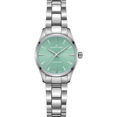 Hamilton Jazzmaster Quartz / orologio unisex / quadrante turchese / cassa e bracciale acciaio