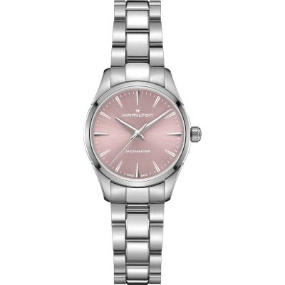 Hamilton Jazzmaster Quartz / orologio unisex / quadrante rosa / cassa e bracciale acciaio