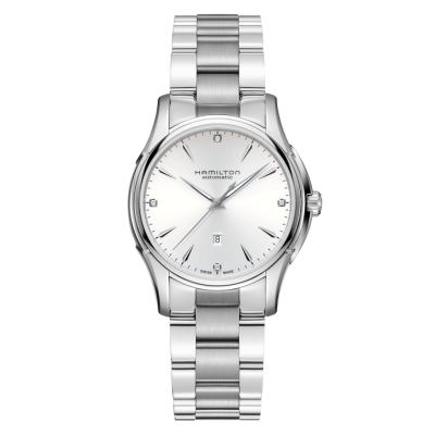 Hamilton Jazzmaster Viewmatic Auto Lady / orologio donna / quadrante argentato / cassa e bracciale acciaio