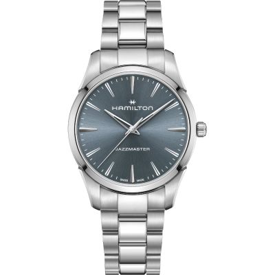 Hamilton Jazzmaster Quartz / orologio unisex / quadrante blu / cassa e bracciale acciaio
