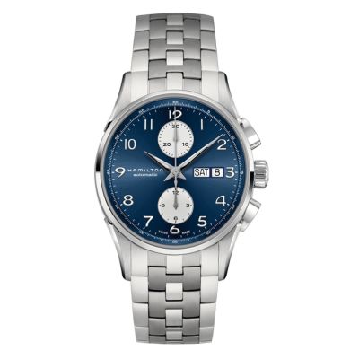 Hamilton Jazzmaster Maestro / orologio uomo / quadrante blu / cassa e bracciale acciaio
