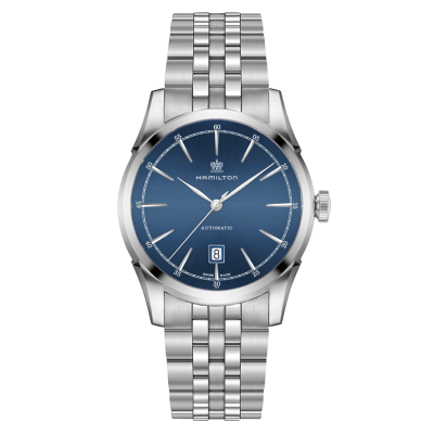 Hamilton Spirit of Liberty Auto / orologio uomo / quadrante blu / cassa e bracciale acciaio