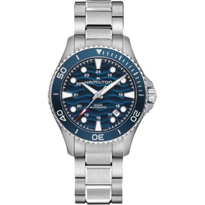 Hamilton Khaki Navy Scuba Auto / orologio uomo / quadrante blu / cassa e bracciale acciaio