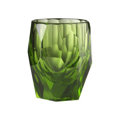 Mario Luca Giusti / Super Milly / set 6 bicchieri acqua / acrilico / verde