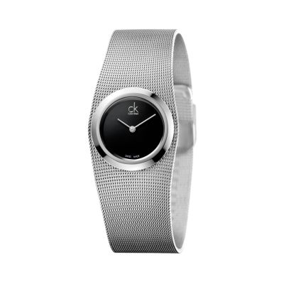Calvin Klein Impulsive / orologio donna / quadrante nero / cassa e bracciale acciaio
