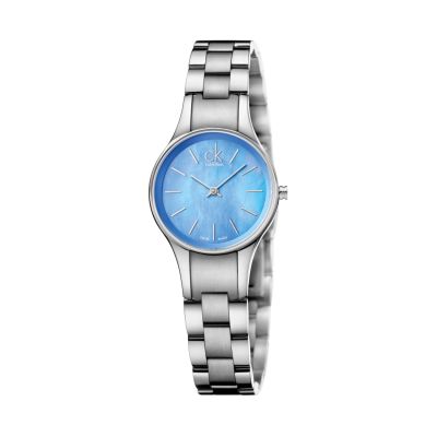 Calvin Klein Simplicity / orologio donna / quadrante madreperla azzurra / cassa e bracciale acciaio