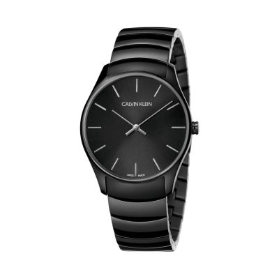 Calvin Klein Classic Too / orologio uomo / quadrante nero / cassa e bracciale acciaio e PVD nero
