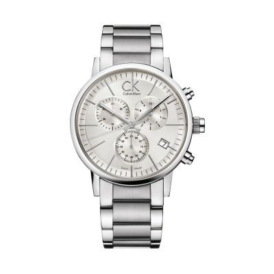 Calvin Klein Postminimal / orologio uomo / quadrante argentato / cassa e bracciale acciaio
