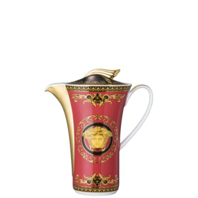 Rosenthal – Versace / Medusa / lattiera / porcellana / rosso, oro, nero