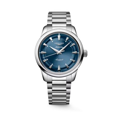 Longines Conquest Heritage / orologio unisex / quadrante blu / cassa e bracciale acciaio