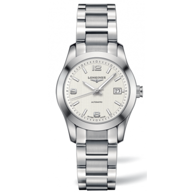 Longines Conquest Classic / orologio donna / quadrante bianco / cassa e bracciale acciaio 