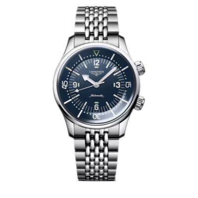 Longines Legend Diver Watch - 39 mm / orologio unisex / quadrante blu / cassa e bracciale acciaio