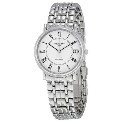 Longines Les Grandes Classiques de Longines Présence / orologio uomo / quadrante bianco / cassa acciaio e bracciale acciaio 