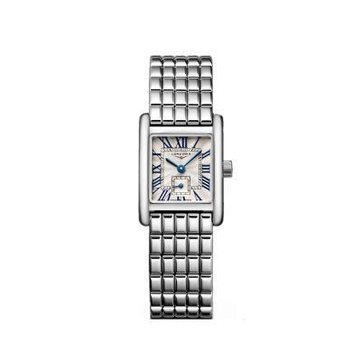 Longines DolceVita / orologio donna / quadrante argentato / cassa e bracciale acciaio