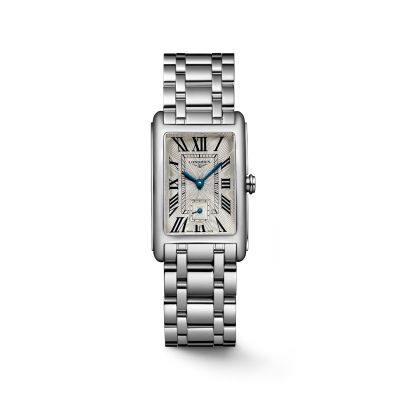 Longines DolceVita / orologio donna / quadrante argentato / cassa e bracciale acciaio