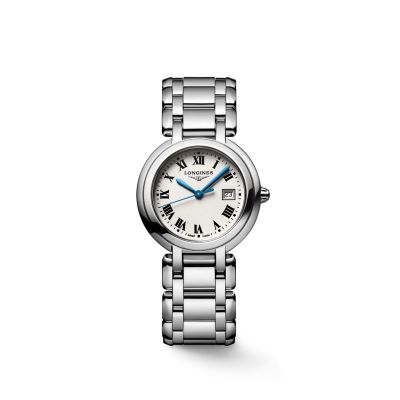 Longines Primaluna / orologio donna / quadrante argentato / cassa e bracciale acciaio