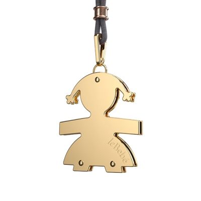 leBebé / I Classici / ciondolo grande femminuccia / oro giallo