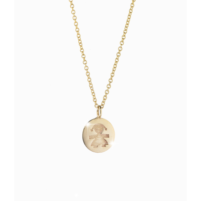 leBebé / Le Coccole / collana femminuccia con pepita / oro giallo