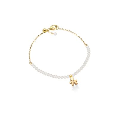 leBebé / Le Perle / bracciale bimbo / oro giallo, perle e diamante