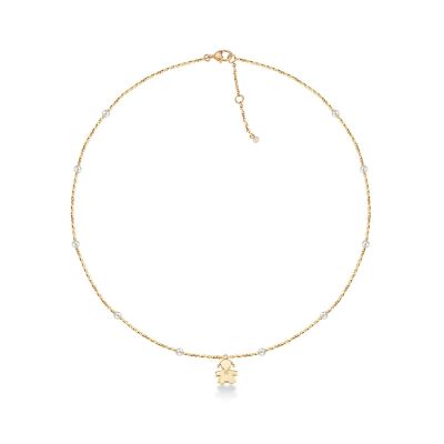 leBebé / Le Perle / collana bimba / oro giallo, perle e diamante