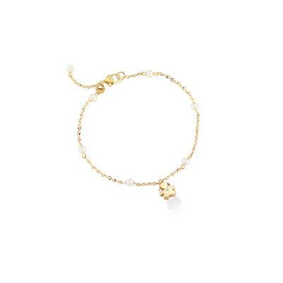 leBebé / Le Perle / bracciale bimba / oro giallo, perle e diamante