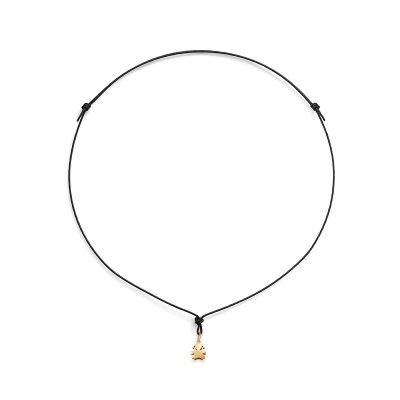 leBebé / I Tesorini Mini / collana e ciondolo bimba / oro giallo / cordino nero