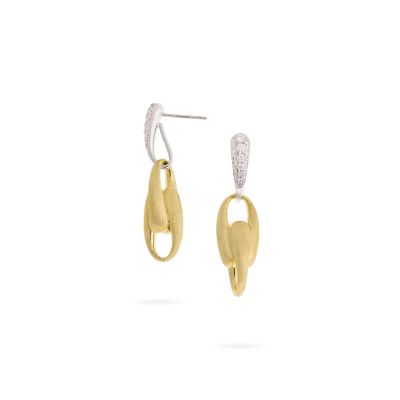 Marco Bicego / Lucia / orecchini pendenti / oro giallo e bianco con diamanti
