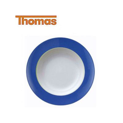 Thomas / Sunny Day - Light Blue / set 6 piatti fondi / bianco, blu