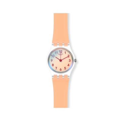 Swatch / Lady / Casual Pink / orologio donna / quadrante arancione / cassa plastica / cinturino silicone