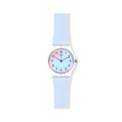 Swatch / Lady / Casual Blue / orologio donna / quadrante bianco / cassa plastica / cinturino silicone
