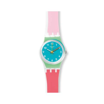 Swatch / Originals Lady / De Travers / orologio donna / quadrante celeste / cassa plastica / cinturino silicone