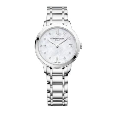 Baume & Mercier Classima Lady / orologio donna / quadrante madreperla / cassa e bracciale acciaio