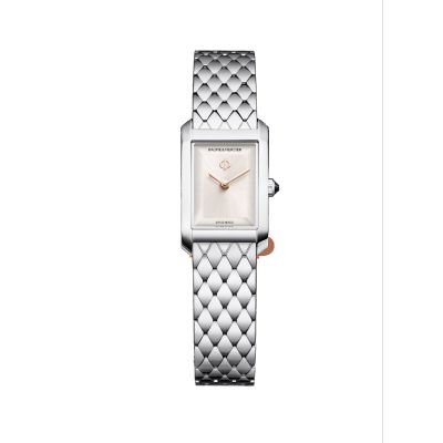 Baume & Mercier Hampton / orologio unisex / quadrante argentato / cassa e bracciale acciaio