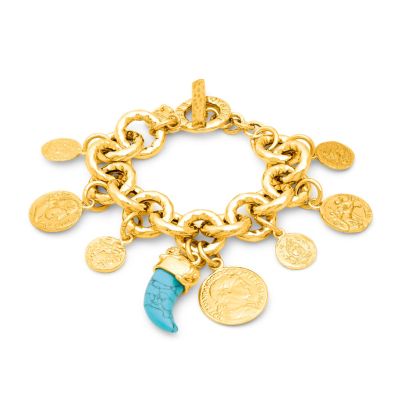 Giovanni Raspini / Nomad / bracciale Pueblo grande / bronzo dorato