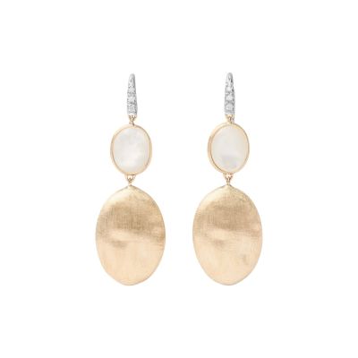 Marco Bicego / Siviglia / orecchini pendenti / oro giallo, madreperla e diamanti