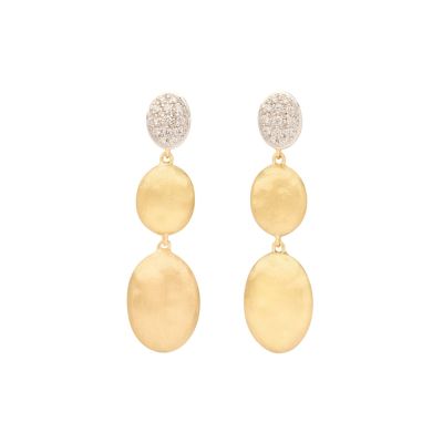 Marco Bicego / Siviglia / orecchini tripli pendenti / oro giallo, oro bianco e diamanti