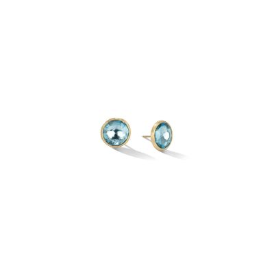 Marco Bicego / Jaipur / orecchini a lobo / oro giallo e topazio azzurro