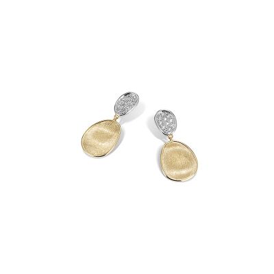 Marco Bicego / Lunaria / orecchini pendenti / oro giallo, oro bianco e diamanti