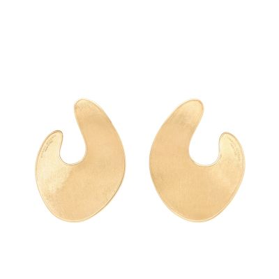 Marco Bicego / Lunaria / orecchini a lobo foglia irregolare 4,3 cm / oro giallo