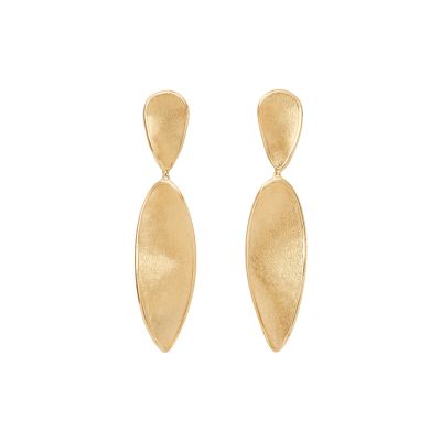 Marco Bicego / Lunaria Twist / orecchini doppi pendenti 4,5 cm / oro giallo