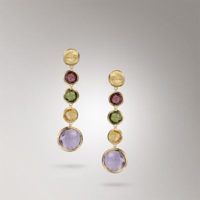 Marco Bicego / Jaipur / orecchini pendenti / oro giallo e pietre