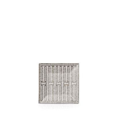 Hermès / Mosaïque au 24 platine / piatto quadrato n°2 / porcellana